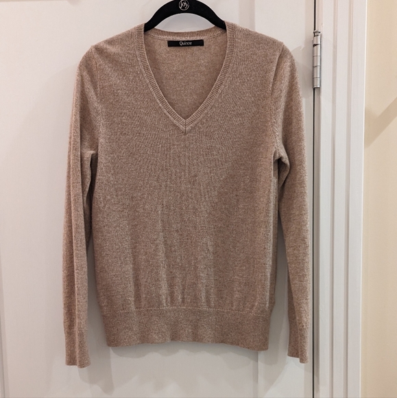 Quince Mongolian Cashmere V-Neck Sweater small - Picture 4 of 10